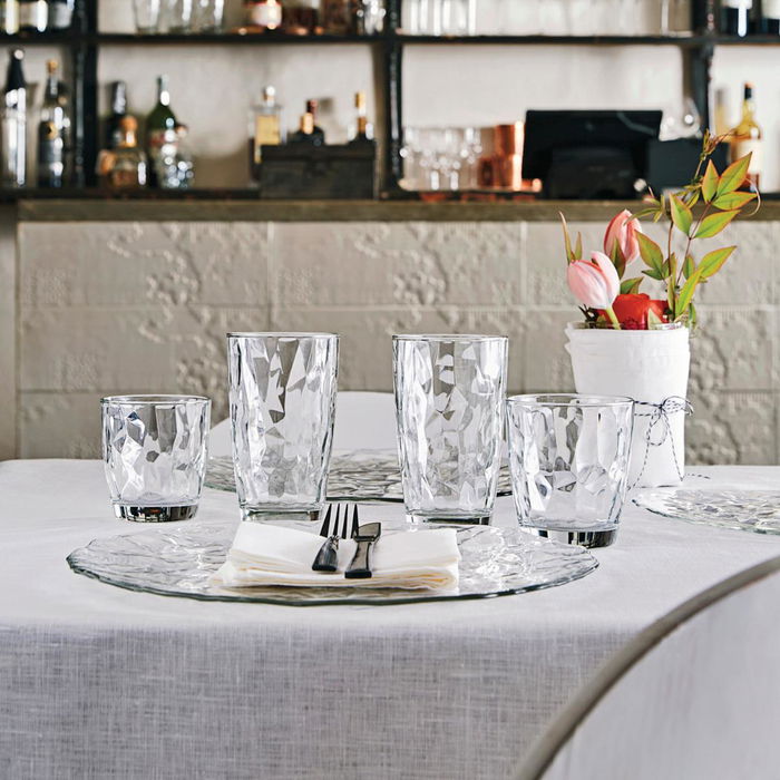 Vaso Bajo Vidrio Diamond Bormioli Rocco 39 cL (6 Unidades)