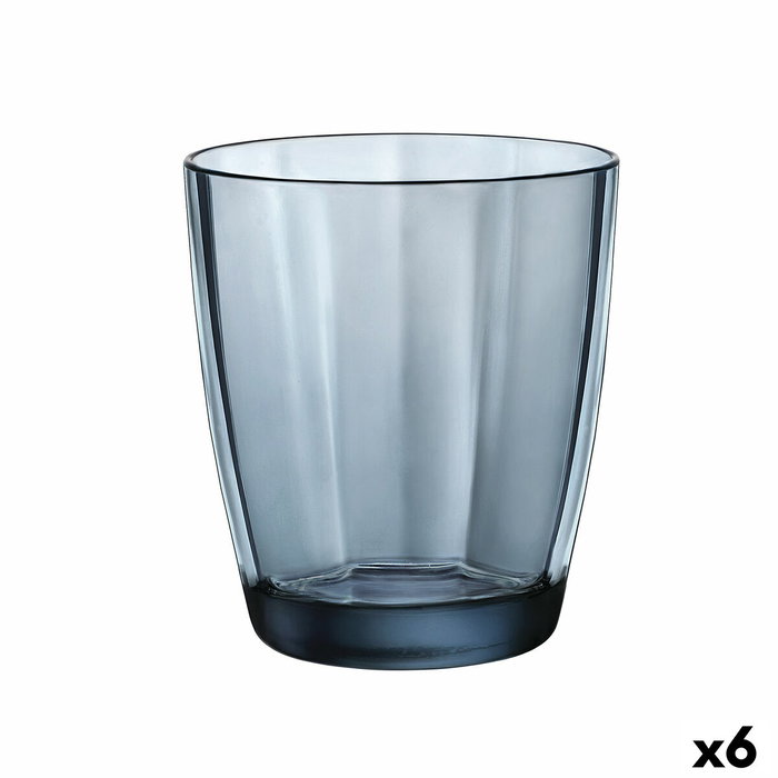 Bormioli Rocco Vaso Bajo Pulsar Azul 39 cL (6 Unidades)