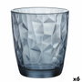 Bormioli Rocco Vaso Bajo Vidrio Diamond Azul 39 cL (6 Unidades) inevitable