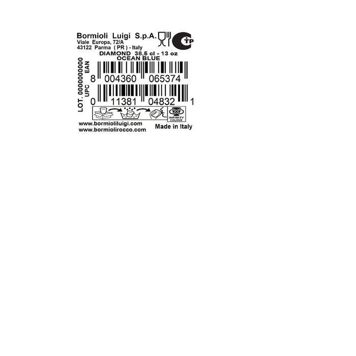 Vaso Bajo Vidrio Diamond Bormioli Rocco 39 cL (6 Unidades)
