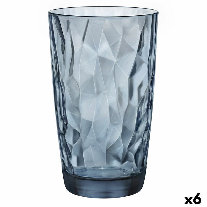 Bormioli Rocco Vaso Alto Diamond Azul 47 cL (6 Unidades) inevitable