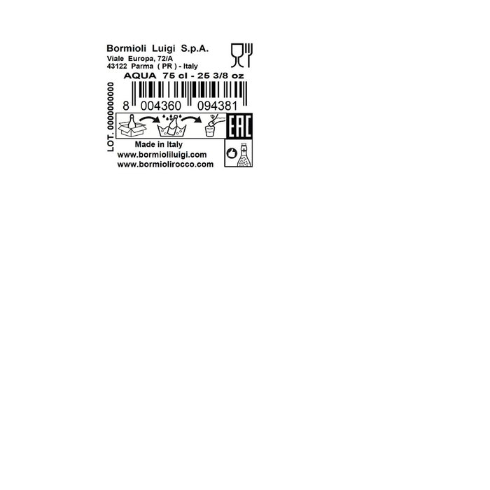 Botella Vidrio Aqua Bormioli Rocco 0,75 L (6 Unidades) Botella Vidrio Aqua Bormioli Rocco 0,75 L (6 Unidades)