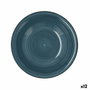 Quid Plato Hondo Cerámico Zafiro Vita Azul Marino 21,5 cm (12 Unidades) inevitable