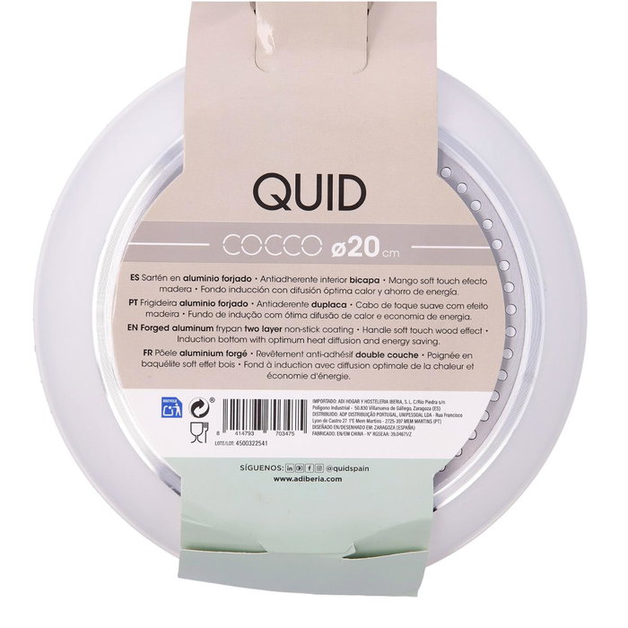 Sartén Aluminio Forjado Cocco Quid 20 cm