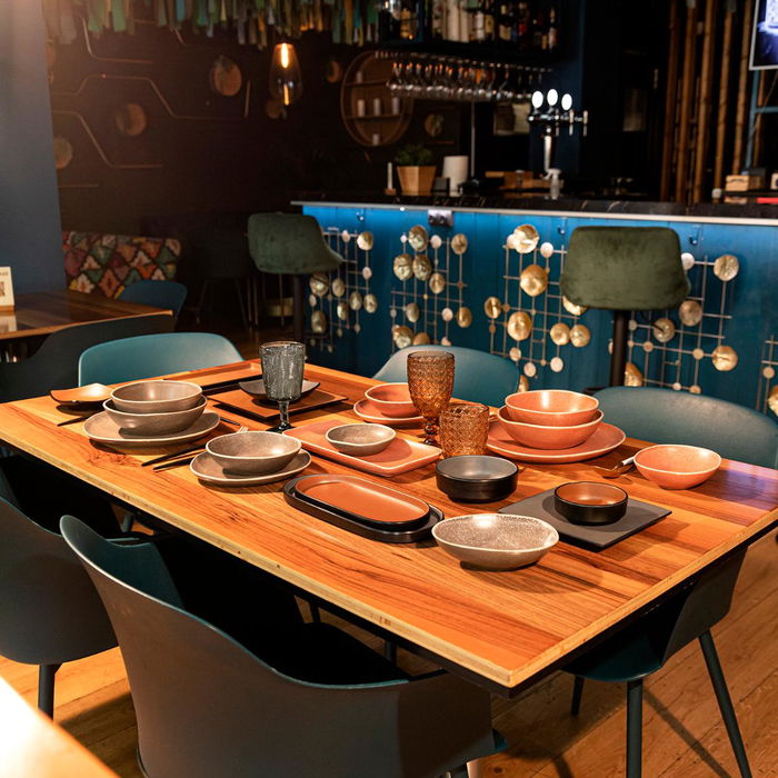 Plato Postre Irregular Cerámico Gio Bidasoa 20 cm (6 Unidades)