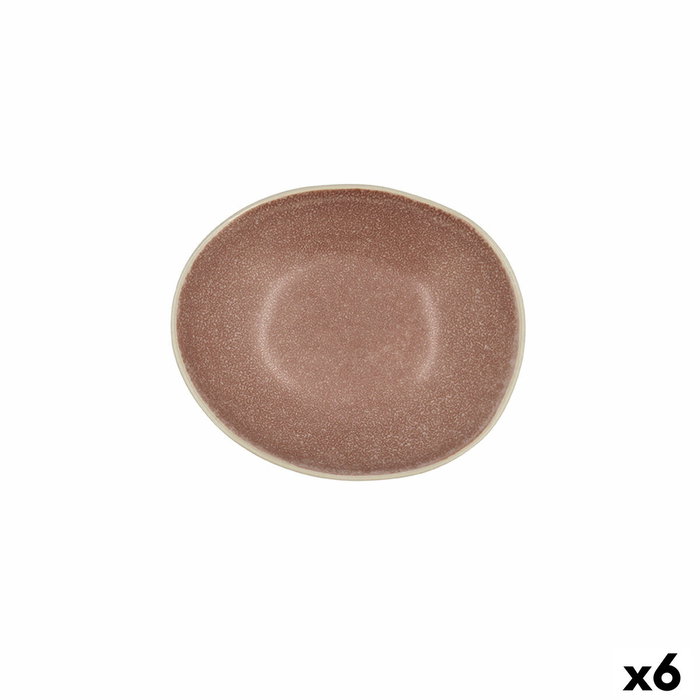 Bidasoa Bol Oval Cerámico Gio Terracota 15x12,5x4 cm (6 Unidades) inevitable