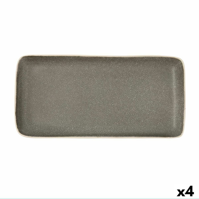 Bidasoa Bandeja Rectangular Cerámica Gio 28x14 cm (4 Unidades)