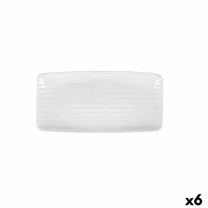 Ariane Bandeja Rectangular Porcelana Reforzada Artisan 30x15 cm (6 Unidades)