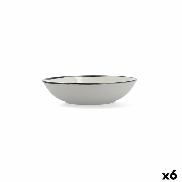 Ariane Plato Porcelana Reforzada Vital Filo 21 cm (6 Unidades) de color Blanco