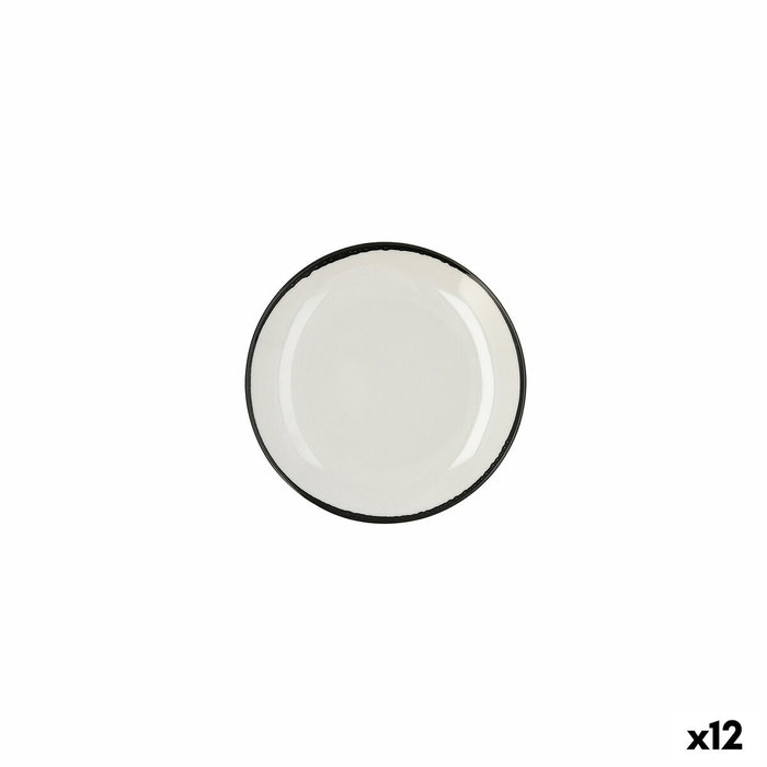 Ariane Plato Porcelana Reforzada Vital Filo 18 cm (12 Unidades) de color Blanco