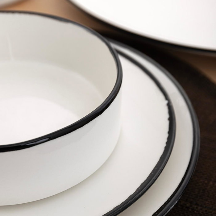 Bol Porcelana Reforzada Vital Filo Ariane 16 cm (8 Unidades)