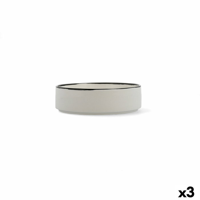 Ariane Bol Porcelana Reforzada Vital Filo 18 cm (3 Unidades) Blanco