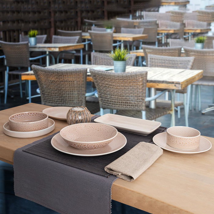 Plato Porcelana Reforzada Porous Ariane 27 cm (6 Unidades)