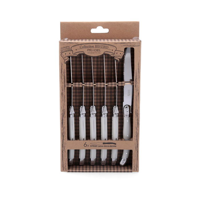 Set 6 Cuchillos Steak Inox +Mango Pp Rustic Lou Laguiole 13-0 Set 6 Cuchillos Steak Inox +Mango Pp Rustic Lou Laguiole 13-0
