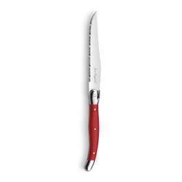 Lou Laguiole Set de 6 Cuchillos Chuleteros Rustic Rojo
