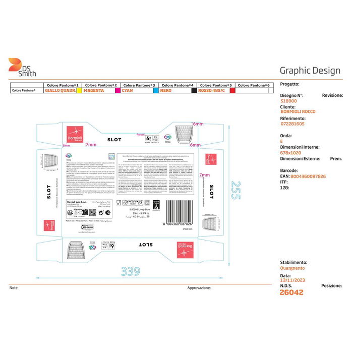 Set 6 Vasos Bajos Vidrio Slot Bormioli Rocco 29 cL Set 6 Vasos Bajos Vidrio Slot Bormioli Rocco 29 cL