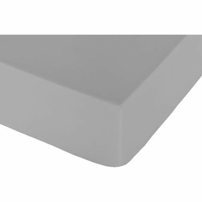Sábana Bajera Ajustable Naturals Gris Cama de 105 (105 x 190 cm)