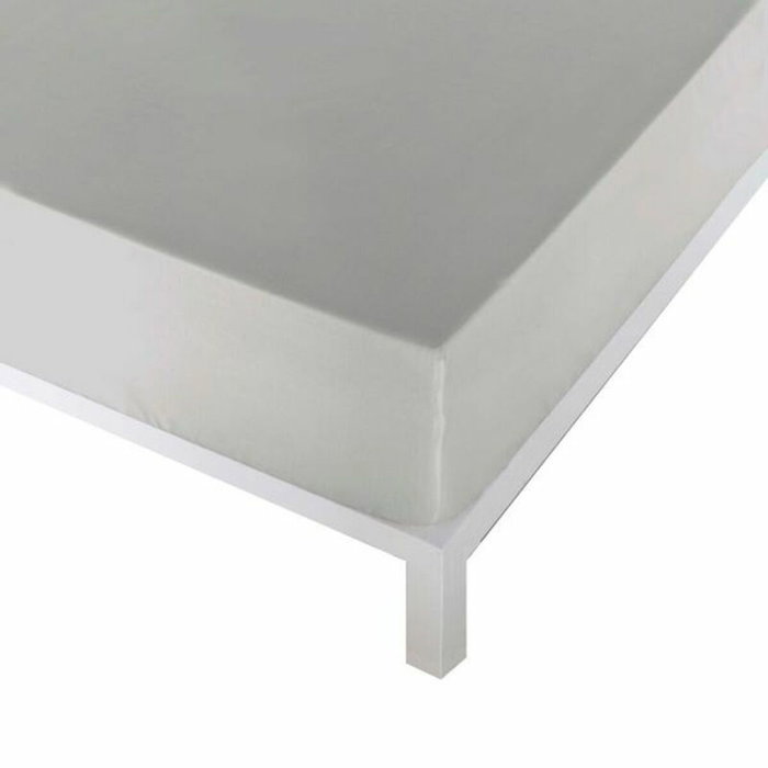 Sábana Bajera Ajustable Naturals Gris Cama de 105 (105 x 190 cm)