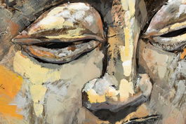 DKD Home Decor Cuadro Oriental Multicolor 80 x 80 x 7 cm