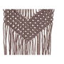 DKD Home Decor Decoración Colgante Macramé de Bambú y Algodón 30x48 cm