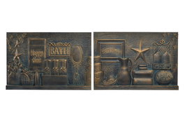 DKD Home Decor Decoración de Pared Tradicional Cobrizo 60 x 4 x 40 cm (2 Unidades)