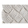DKD Home Decor Decoración de Pared Cuerda de Algodón Trenzada Natural 33x3x67 cm