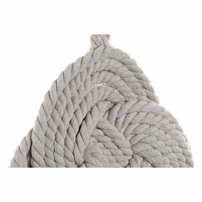 DKD Home Decor Decoración de Pared Cuerda de Algodón Trenzada Natural 33x3x67 cm