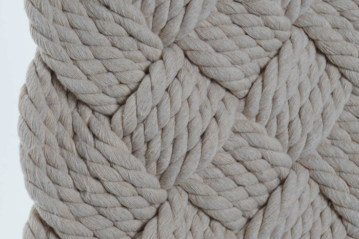 DKD Home Decor Decoración de Pared Boho Natural Cuerda Algodon Trenzada 3 x 67 x 33 cm DKD Home Decor Decoración de Pared Boho Natural Cuerda Algodon Trenzada 3 x 67 x 33 cm