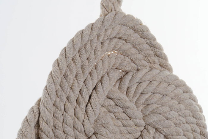 DKD Home Decor Decoración de Pared Boho Natural Cuerda Algodon Trenzada 3 x 67 x 33 cm DKD Home Decor Decoración de Pared Boho Natural Cuerda Algodon Trenzada 3 x 67 x 33 cm