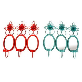 DKD Home Decor Espejo 37 x 8.5 x 38 cm Set 3 uds. (2 Unidades) Hecho a Mano Metal MDF Cristal