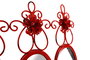 DKD Home Decor Espejo 37 x 8.5 x 38 cm Set 3 uds. (2 Unidades) Hecho a Mano Metal MDF Cristal