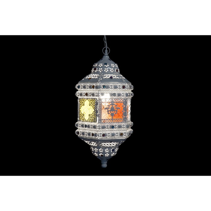 DKD Home Decor Lámpara de Techo Metal y Acrílico FEZ Envejecido Dorado