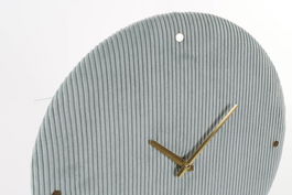 DKD Home Decor Reloj Glam Velvet Poliester Rosa Verde 2 Unidades 5.5 x 40.5 x 40.5 cm