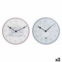 DKD Home Decor Reloj Infantil Bird MDF y Plástico 24x3x24 cm (Surtido de 2 unidades)