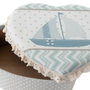 DKD Home Decor Set de 2 Cajas de Cartón y Poliéster VELERO