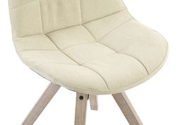 DKD Home Decor Silla Beige 55 x 85 x 47 cm Poliester Algodon