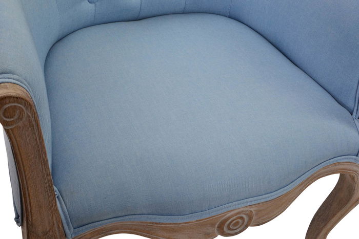 DKD Home Decor Butaca Tradicional Azul 56 x 69 x 58 cm