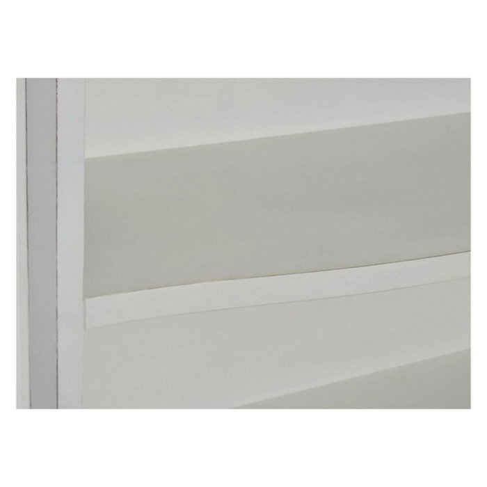 DKD Home Decor Librería Abeto Blanca con 4 Estantes y 1 Cajón