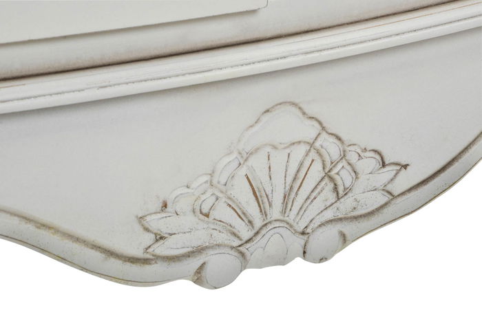 DKD Home Decor Libreria Tradicional Versalles3 Madera Abeto Blanco Natural 85 x 35 x 180 cm