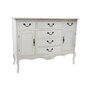 DKD Home Decor Buffet Abeto Versalles3 Blanco y Marrón Claro