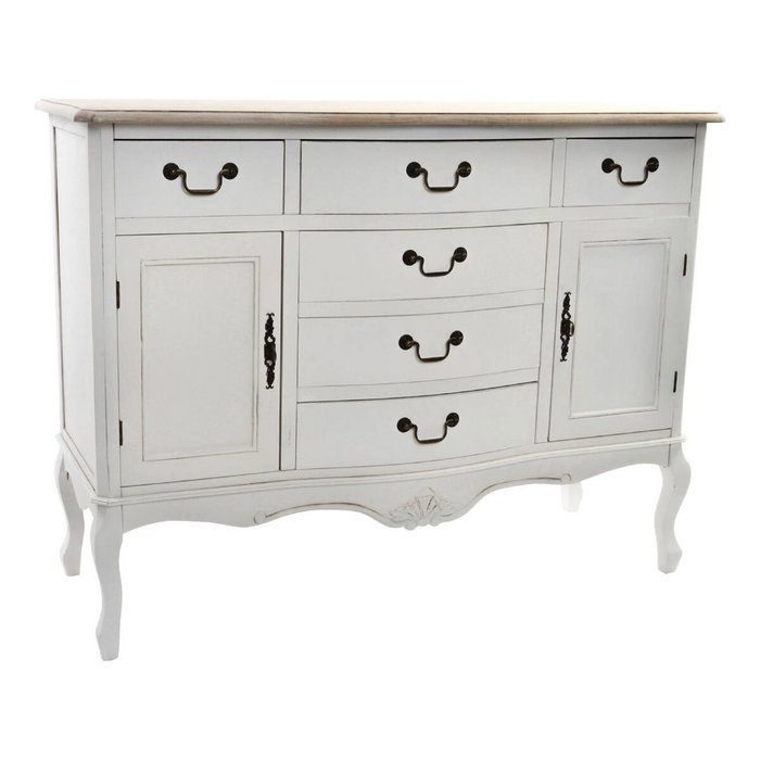 DKD Home Decor Buffet Abeto Versalles3 Blanco y Marrón Claro DKD Home Decor Buffet Abeto Versalles3 Blanco y Marrón Claro