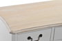 DKD Home Decor Buffet Abeto Versalles3 Blanco y Marrón Claro