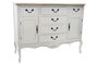 DKD Home Decor Buffet Abeto Versalles3 Blanco y Marrón Claro