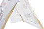 DKD Home Decor Tipi Infantil 110 x 106 x 110 cm Algodon y Madera con Estampado de Unicornio