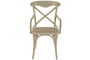 DKD Home Decor Silla Crossback Fuyang Alpino Cottage Blanco 55 x 47 x 92 cm