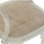 DKD Home Decor Silla Olmo Ratan Crossback Envejecido Blanco