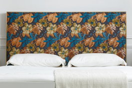 DKD Home Decor Cabecero de Cama de Hojas 160x60 cm