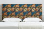DKD Home Decor Cabecero de Cama de Hojas 160x60 cm