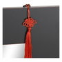 DKD Home Decor Espejo Abeto MDF 70x2x90 Oriental Negro y Rojo