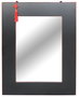 DKD Home Decor Espejo Abeto MDF 70x2x90 Oriental Negro y Rojo